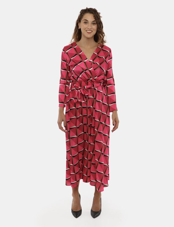 Vestito Vougue fantasia - 100% poliestereLa modella indossa la taglia S e la vestibilità del capo è regolare. Spalle: 37cm M