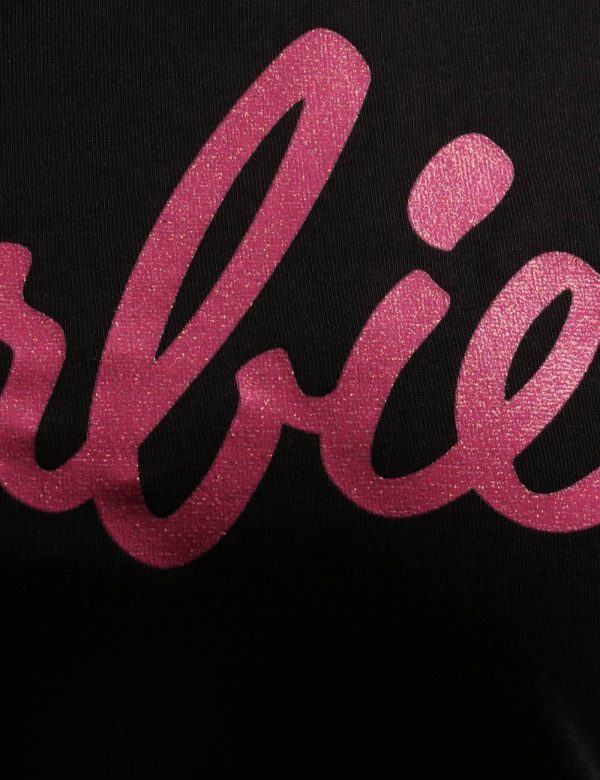 T-shirt Barbie nero - COMPOSIZIONE E VESTIBILITÀ:100% cotoneLa modella è alta 161 cm e indossa la taglia S. La vestibilità d
