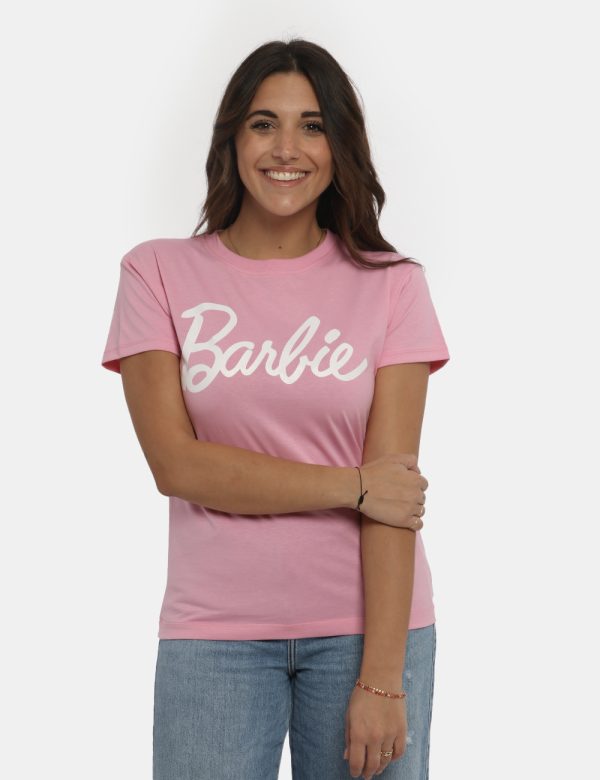 T-shirt Barbie panna - COMPOSIZIONE E VESTIBILITÀ:100% cotoneLa modella è alta 161 cm e indossa la taglia S. La vestibilità