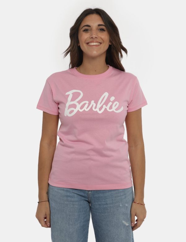 T-shirt Barbie panna - COMPOSIZIONE E VESTIBILITÀ:100% cotoneLa modella è alta 161 cm e indossa la taglia S. La vestibilità
