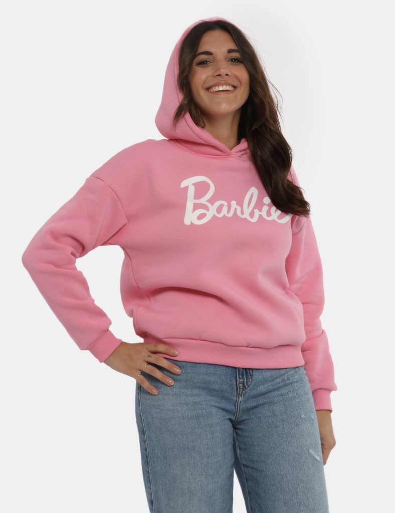 Felpe da donna scontata - Felpa Barbie rosa