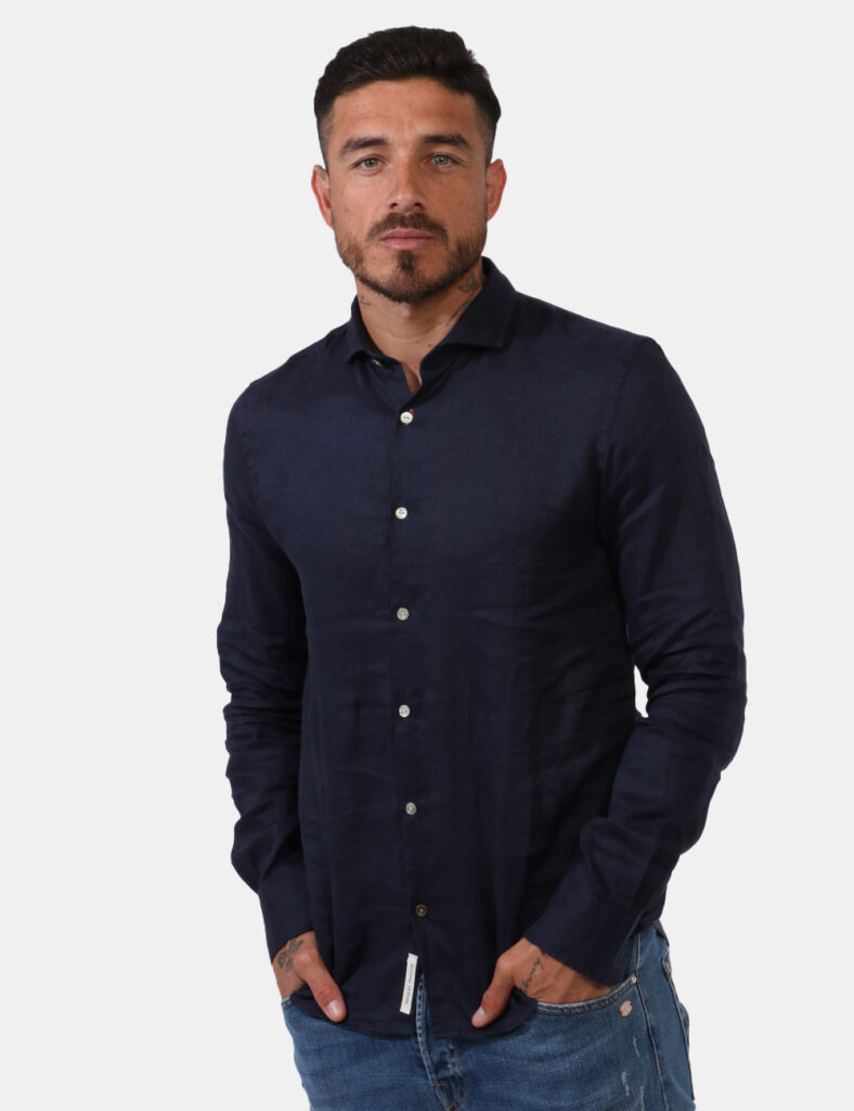 Abbigliamento uomo Yes Zee - Camicia Yes Zee Blu