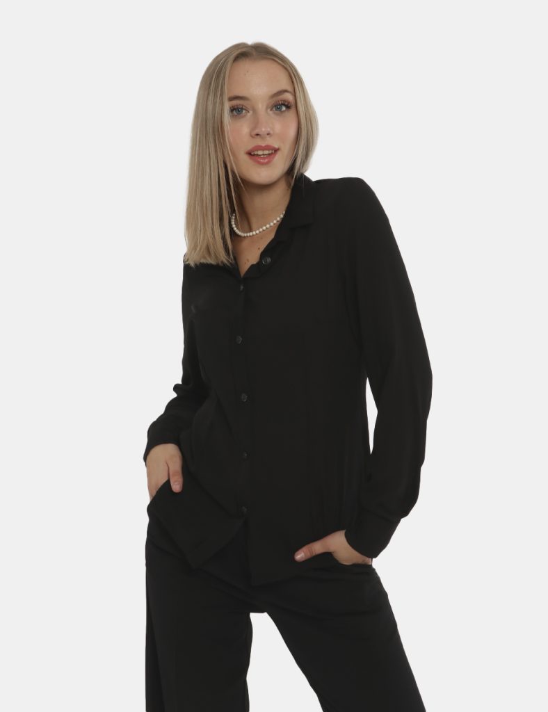 Camicia bluse elegante da donna scontata - Camicia Vougue nero