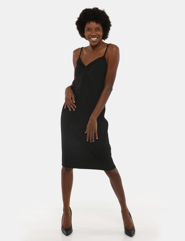Vestito Vougue con spalline - 95% poliestere 5% elastinaLa modella indossa la taglia S ed è alta 168 cm e la vestibilità è r