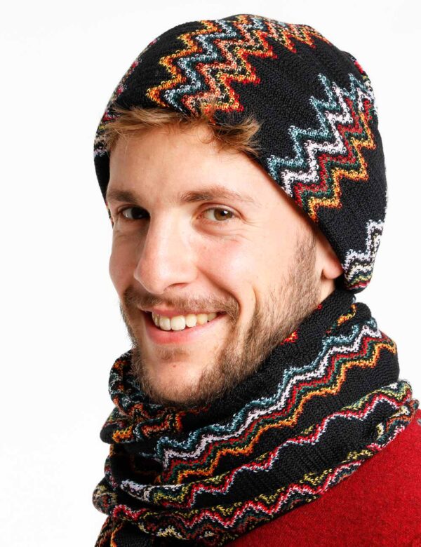 Cappello Missoni fantasia - 50% lana 50% acrilicoTaglia unicaL'eleganza casual in un cappello dallo stile irresistibile! Sce