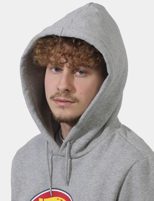 Felpa Dickies Grigio - Felpa con cappuccio e polsini su base grigia con stampa logo brand in tinta originale. Presente tasco