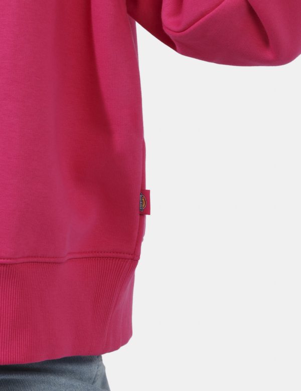 Felpa Dickies Fuxia - Felpa classica con polsini ed in total fuxia. Presente logo brand ricamato bianco. La vestibilità è mo
