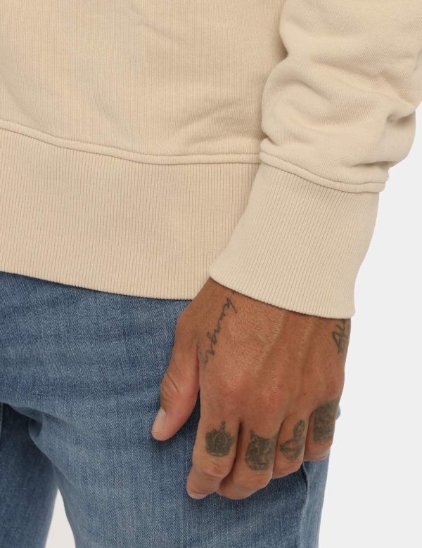 Felpa Tommy Hilfiger beige - COMPOSIZIONE E VESTIBILITÀ:100% cotoneIl modello è alto 178 cm e indossa la taglia L. La vestib