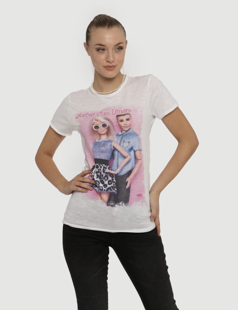 Abbigliamento da donna Barbie - T-shirt Barbie bianco/rosa