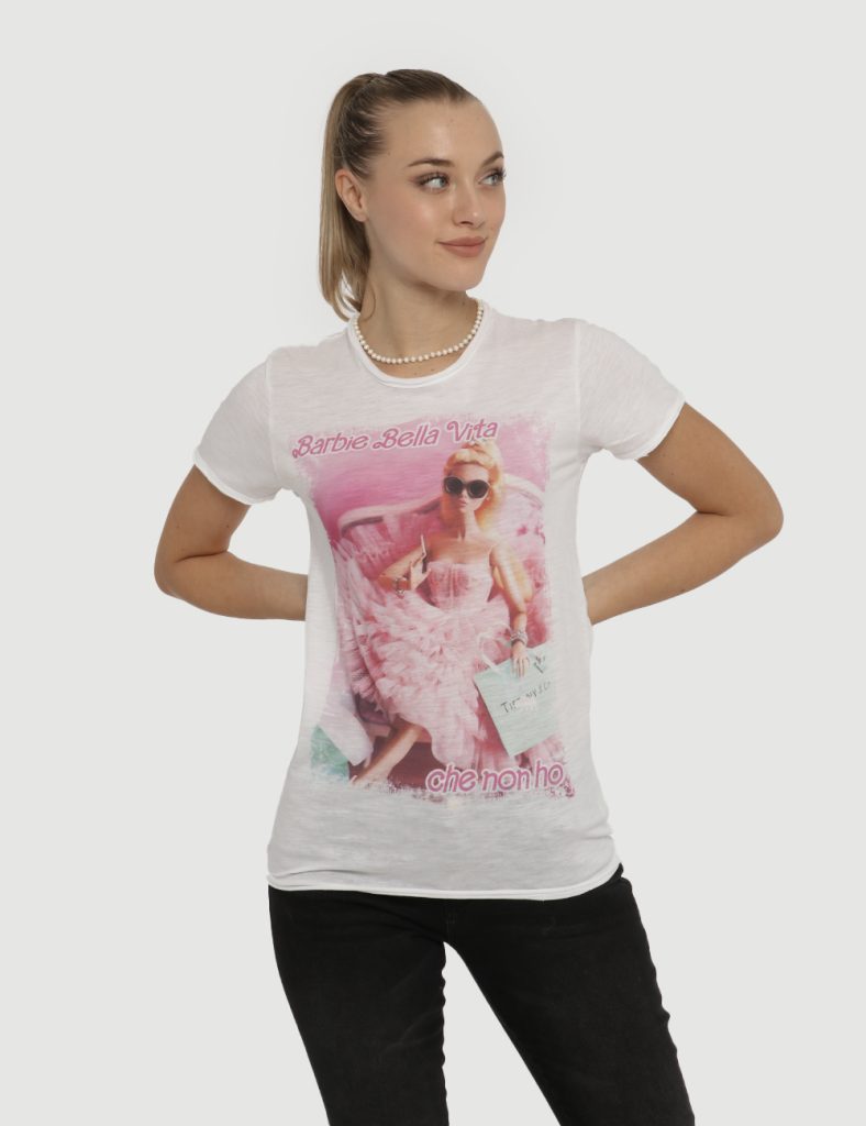 Abbigliamento da donna Barbie - T-shirt Barbie bianco/rosa