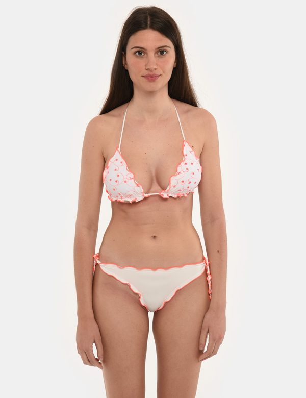 Costume F**K con ricami - 80% poliestere 20% elastinaLa modella indossa la taglia S. I costumi F**K hanno vestibilità asciut