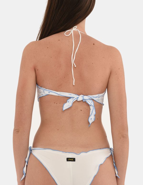 Costume F**K con ricami - 80% poliestere 20% elastinaLa modella indossa la taglia S. I costumi F**K hanno vestibilità asciut