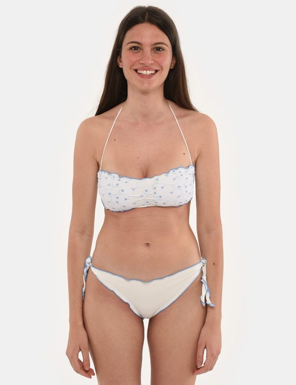 Costume F**K con ricami - 80% poliestere 20% elastinaLa modella indossa la taglia S. I costumi F**K hanno vestibilità asciut