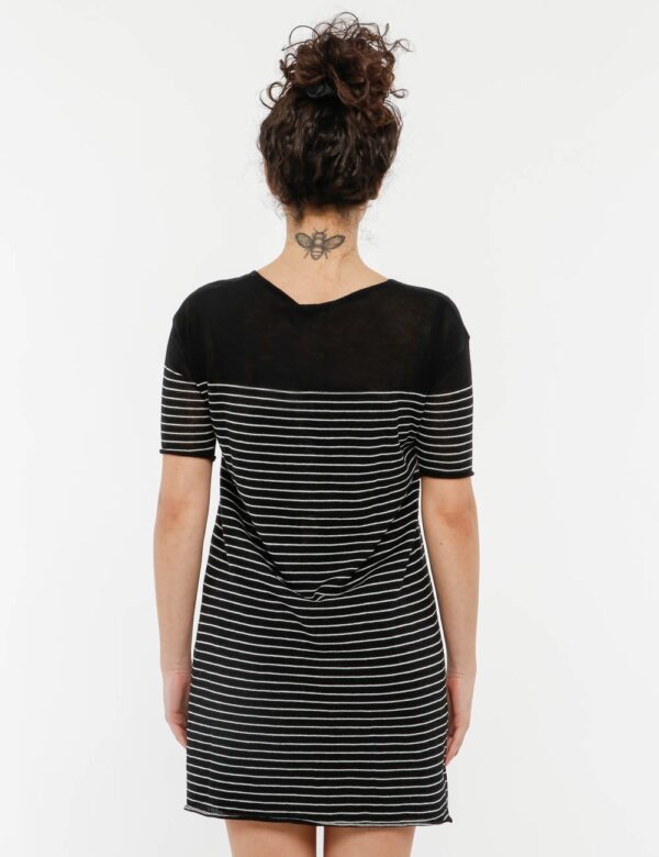 Vestito Fracomina in maglia - Esterno: 55% lino 45% cotone - fodera: 100% poliestereLa modella indossa la taglia S ed è alta