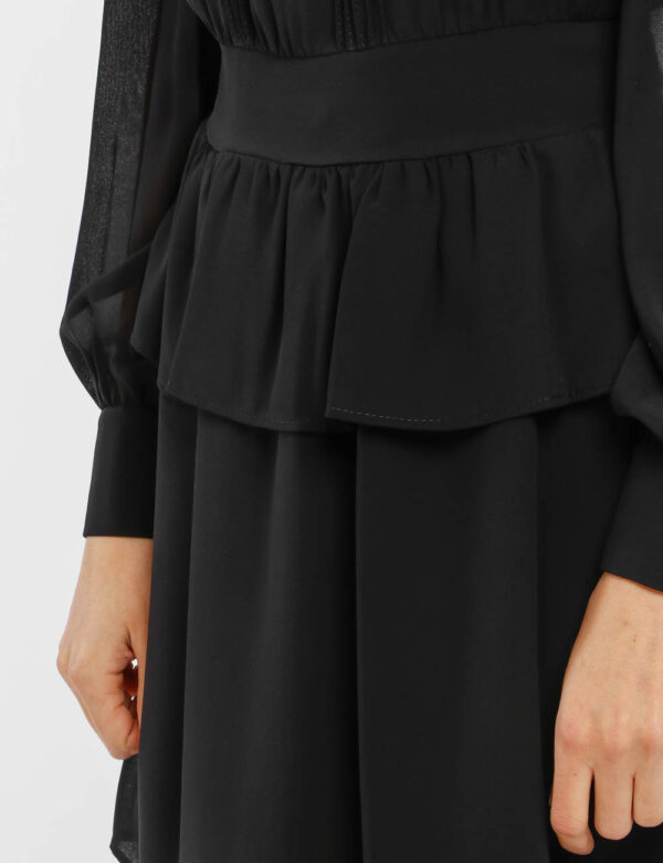 Vestito Fracomina a maniche lunghe - Esterno: 100% poliestere - Fodera: 100% poliestereLa modella indossa la taglia S ed è