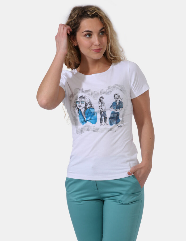 Abbigliamento da donna Caractēre  - T-shirt Caractere Bianco