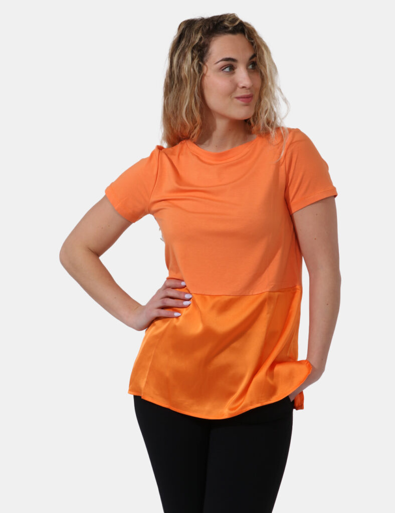 Abbigliamento donna scontato - T-shirt Caractere Arancione