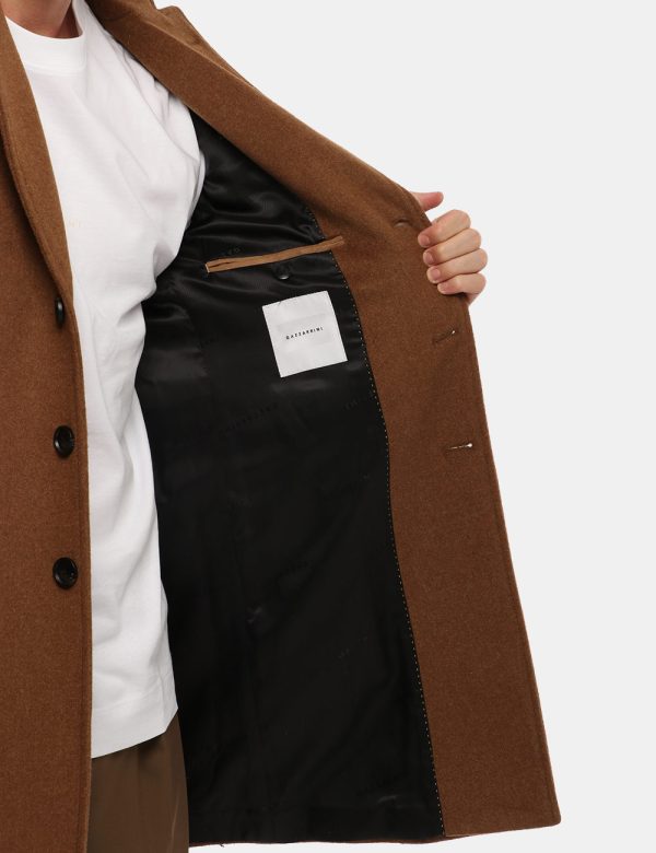 Cappotto Gazzarrini con bottoni - Esterno: 40% lana 20% viscosa - Fodera: 50% poliestere 50% viscosaIl modello indossa la ta