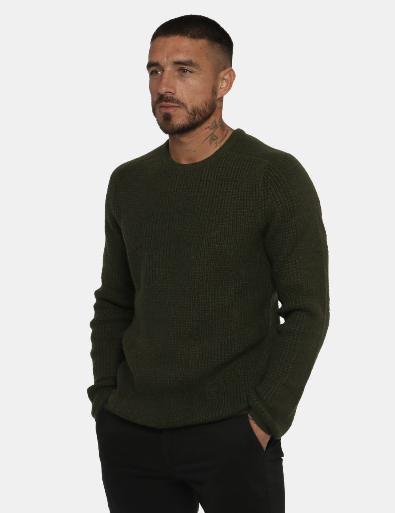 Maglione girocollo da uomo scontato - Maglione Goha verde