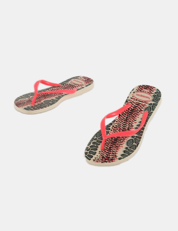 Infradito Havaianas animalier - Scarpa in gommaIl numero di scarpa indicato è brasiliano. Per scegliere la misura italiana s