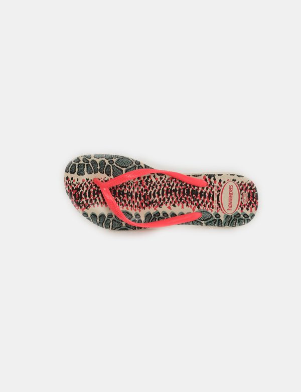 Infradito Havaianas animalier - Scarpa in gommaIl numero di scarpa indicato è brasiliano. Per scegliere la misura italiana s