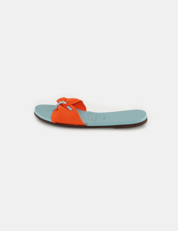 Infradito Havaianas con fascia in tessuto - Scarpa in gommaIl numero di scarpa indicato è brasiliano. Per scegliere la misur