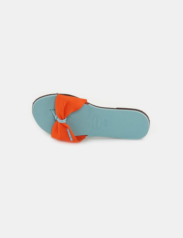Infradito Havaianas con fascia in tessuto - Scarpa in gommaIl numero di scarpa indicato è brasiliano. Per scegliere la misur