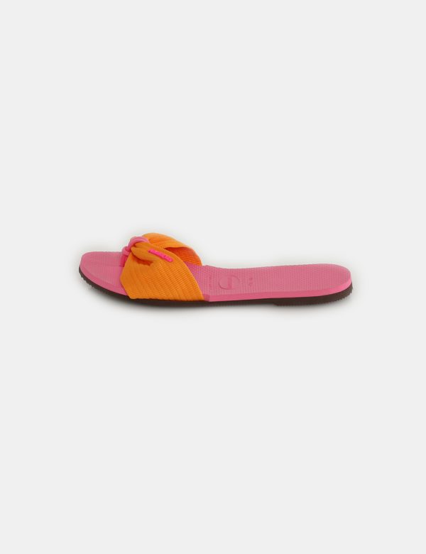 Infradito Havaianas con fascia in tessuto - Scarpa in gommaIl numero di scarpa indicato è brasiliano. Per scegliere la misur