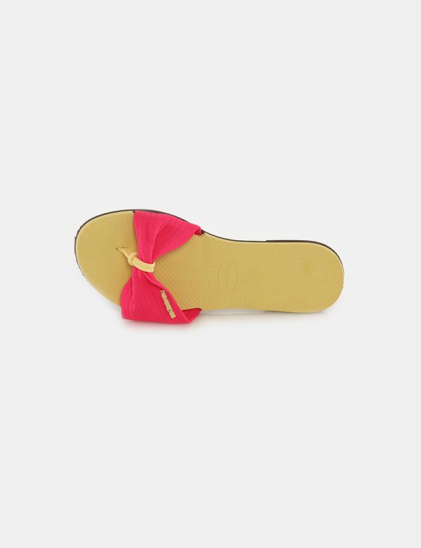 Infradito Havaianas con fascia in tessuto - Scarpa in gommaIl numero di scarpa indicato è brasiliano. Per scegliere la misur