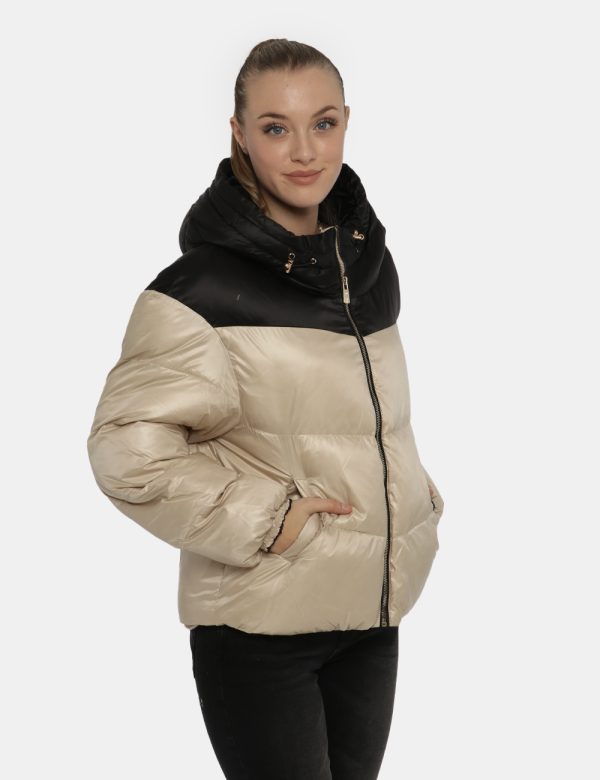 Piumino Beige Yes Zee - COMPOSIZIONE E VESTIBILITÀ:Tessuto esterno 100% poliammide Fodera 100% poliestere Imbottitura 90% po