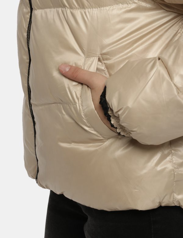 Piumino Beige Yes Zee - COMPOSIZIONE E VESTIBILITÀ:Tessuto esterno 100% poliammide Fodera 100% poliestere Imbottitura 90% po