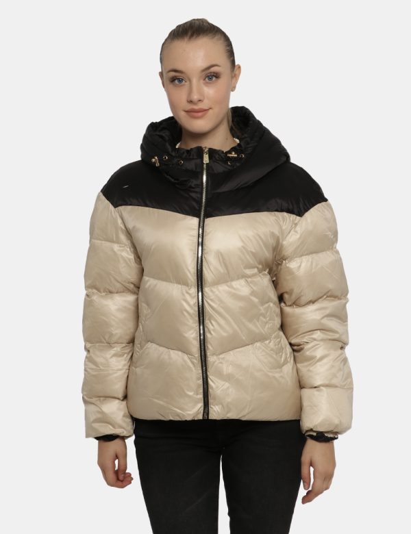 Piumino Beige Yes Zee - COMPOSIZIONE E VESTIBILITÀ:Tessuto esterno 100% poliammide Fodera 100% poliestere Imbottitura 90% po