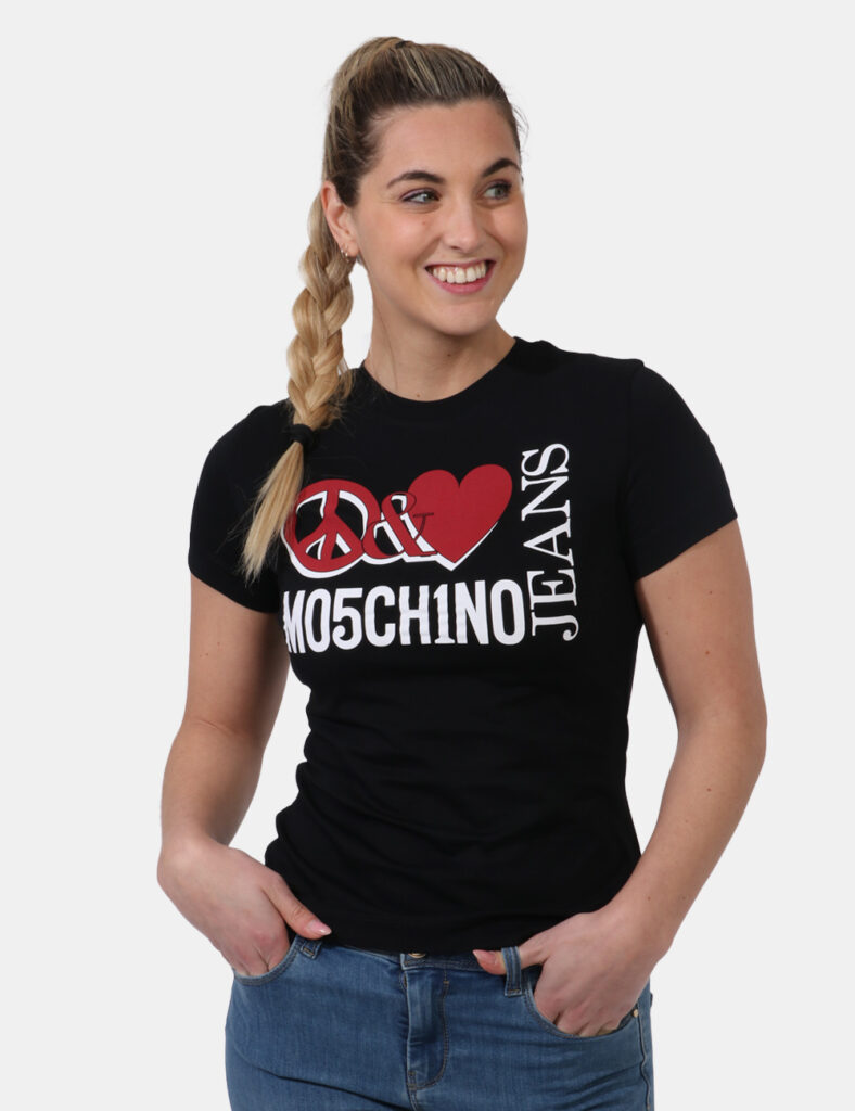 T-shirt da donna scontata - T-shirt Moschino Nero