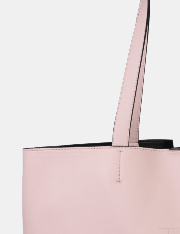 Borse Calvin Klein Rosa - Shopper bag di grandi dimensioni in tinta rosa chiaro con logo brand nero. La borsa si presenta co