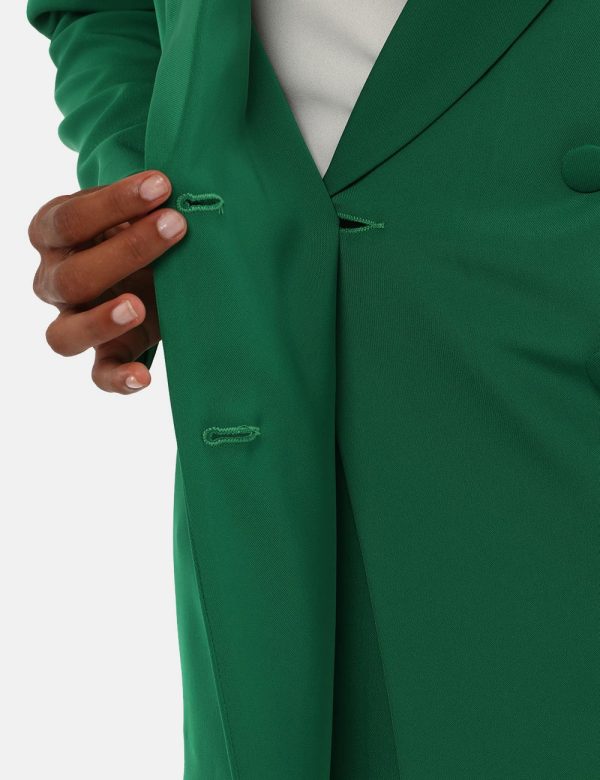 Blazer Vougue doppio petto - 90% poliestere 10% elastinaLa modella indossa la taglia S ed è alta 170 cm e la vestibilità è