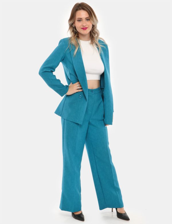 Blazer Vougue senza allacciatura - 100% poliestereLa modella indossa la taglia S ed è alta 168 cm e la vestibilità è regola