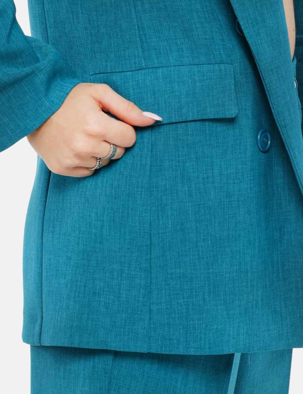 Blazer Vougue senza allacciatura - 100% poliestereLa modella indossa la taglia S ed è alta 168 cm e la vestibilità è regola