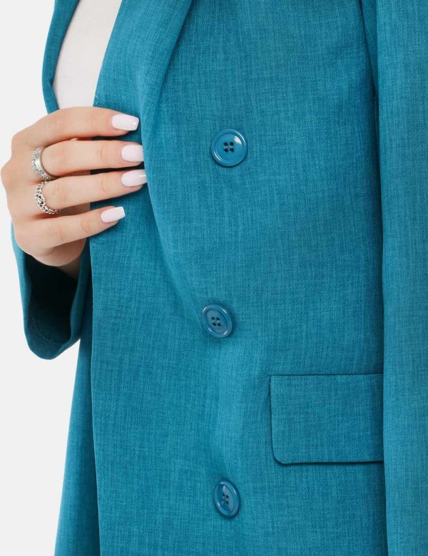 Blazer Vougue senza allacciatura - 100% poliestereLa modella indossa la taglia S ed è alta 168 cm e la vestibilità è regola