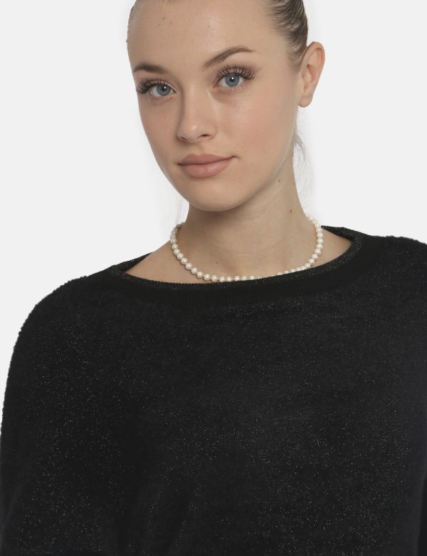 Maglione Yes Zee nero - COMPOSIZIONE E VESTIBILITÀ:100% poliammidicaLa modella è alta 170 cm e indossa la taglia S. La vesti