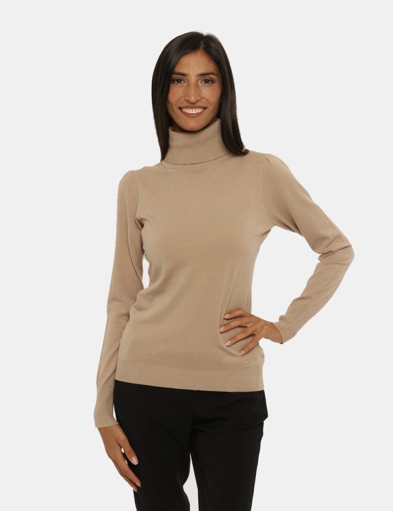 Maglia elegante scontata - Maglione Yes Zee beige