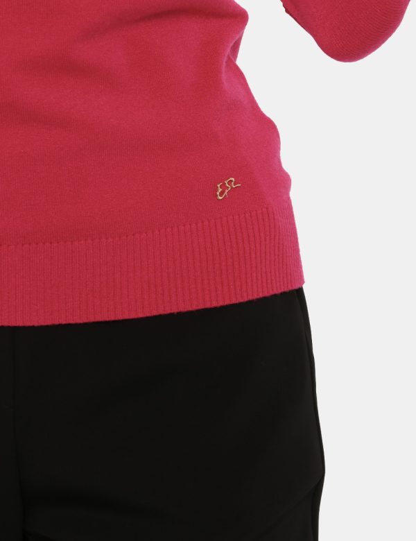 Maglione Yes Zee fucsia - COMPOSIZIONE E VESTIBILITÀ:55% viscosa 30% poliammidica 15% elastaneLa modella è alta 170 cm e ind