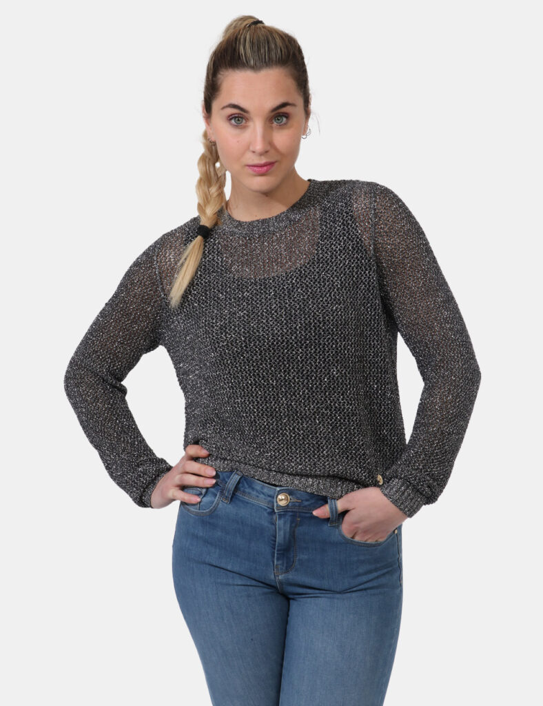 Yes Zee donna outlet - Maglione Yes Zee Nero