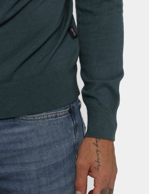 Maglione Ottanio Yes Zee - COMPOSIZIONE E VESTIBILITÀ:30% poliammide 31% acrilica 20% lana 11% poliestereIl modello è alto 1
