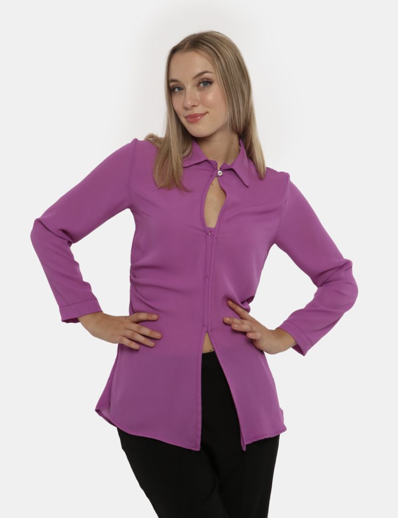 Outlet vougue donna - Camicia Vougue viola ciclamino