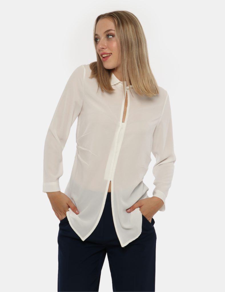 Camicia bluse elegante da donna scontata - Camicia Vougue bianco