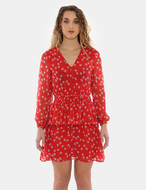 Vestito Pepe Jeans floreale - COMPOSIZIONE E VESTIBILITÀ:100% poliestereLa modella è alta 170 cm e indossa la taglia s. La v