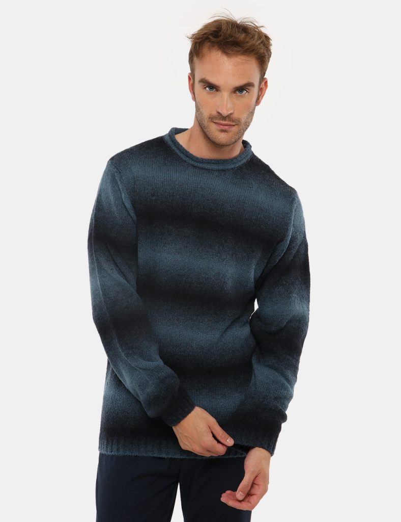 Maglione girocollo da uomo scontato - Maglione Gazzarrini sfumato