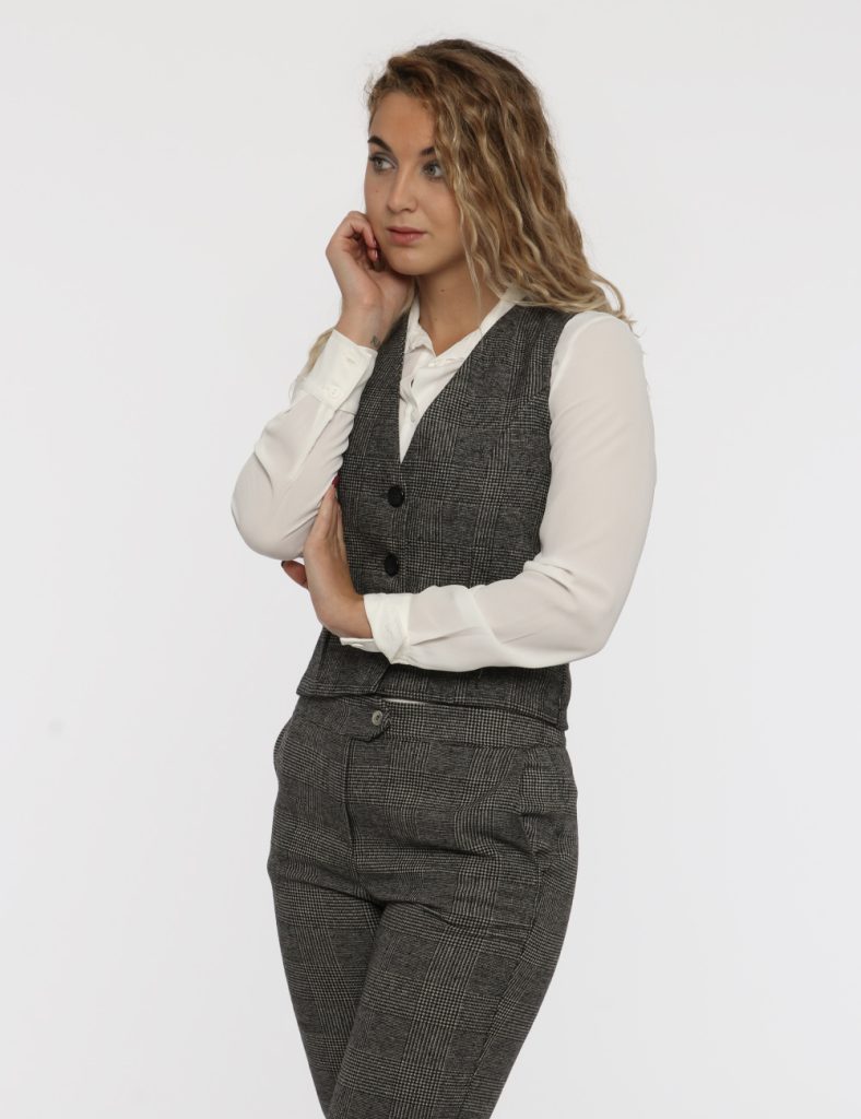 Gilet Vougue bianco/nero