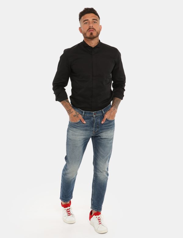 Jeans Antony Morato blu denim - COMPOSIZIONE E VESTIBILITÀ:99% cotone 1% elastane Il modello è alto 178 cm e indossa la tagl