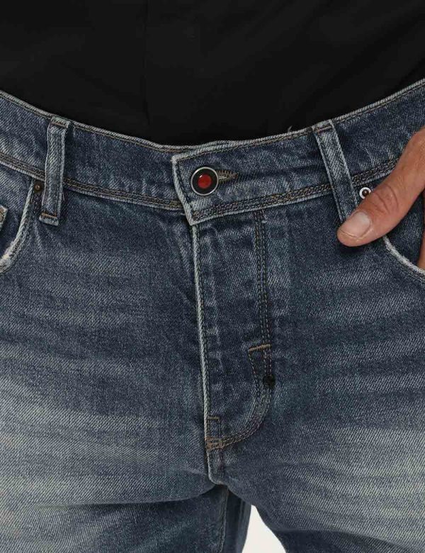 Jeans Antony Morato blu denim - COMPOSIZIONE E VESTIBILITÀ:99% cotone 1% elastane Il modello è alto 178 cm e indossa la tagl